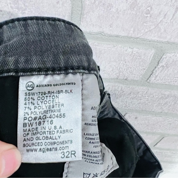 Ag Adriano Goldschmied The Mila Super High Rise Skinny Raw Hem Jeans Size 32 - Picture 8 of 8